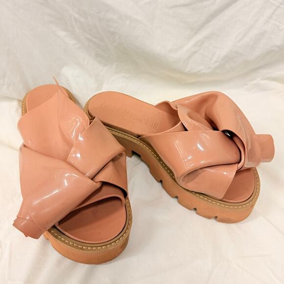 No. 21 X KARTELL Nude Knot Bow Slide Sandals EU‎ 40 Streetwear Summer Vacation - Picture 2 of 8
